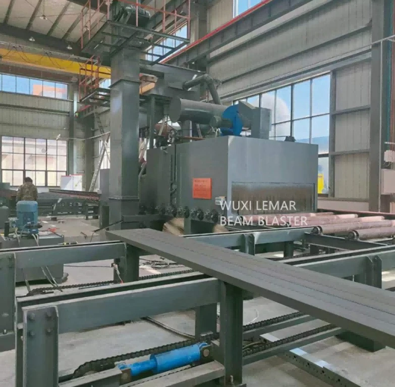 H beam shout blasting machine H beam shout blasting machine